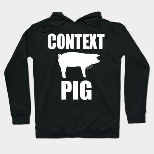 "Context Pig - Black" Hoodie